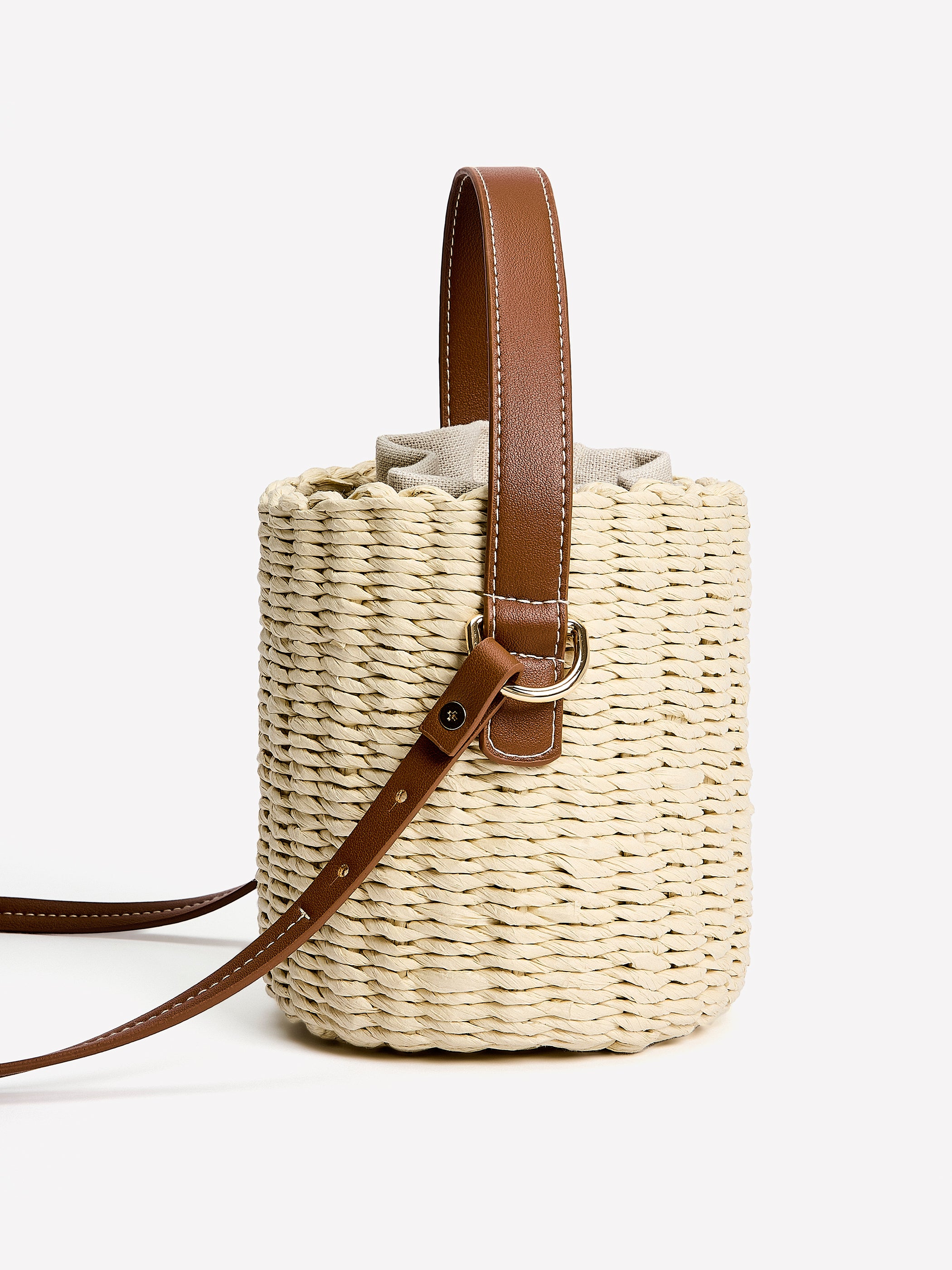 Straw Bucket Bag