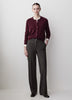 Mid-Rise Wide-Leg Heavy Twill Pant