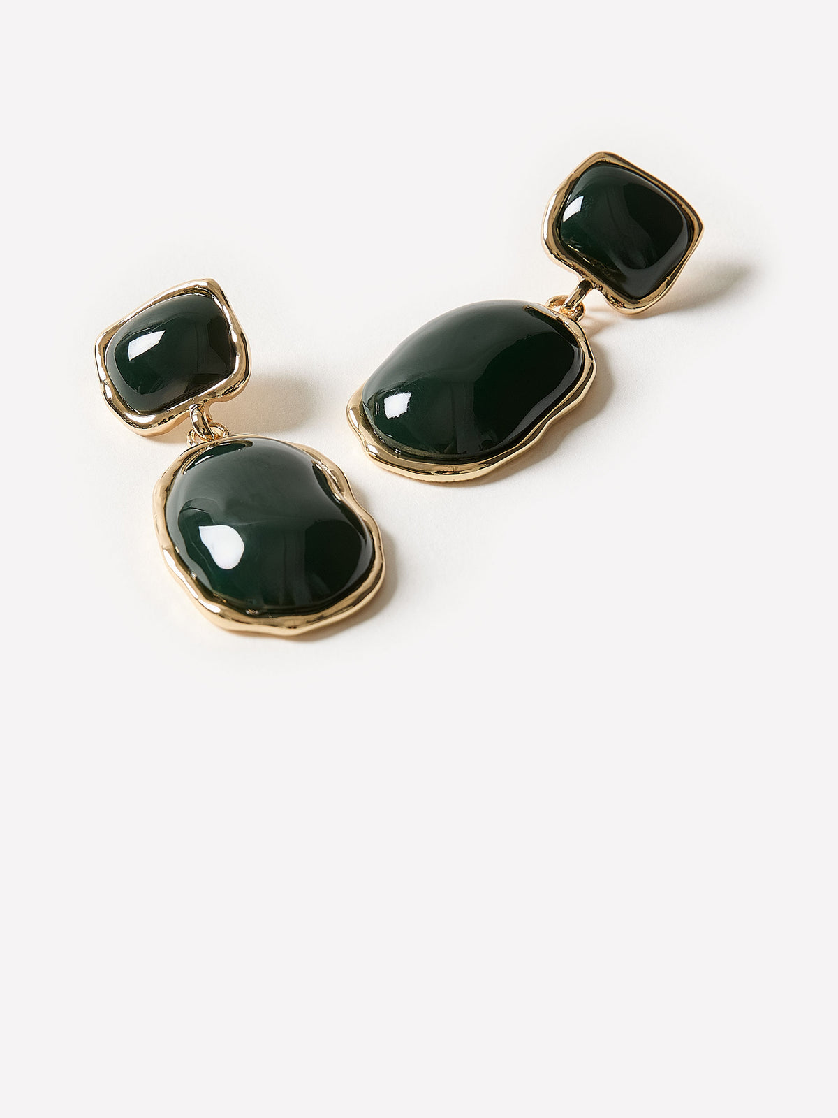Stone Statement Pendant Earrings
