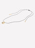 Cord Necklace with Organic Pendant