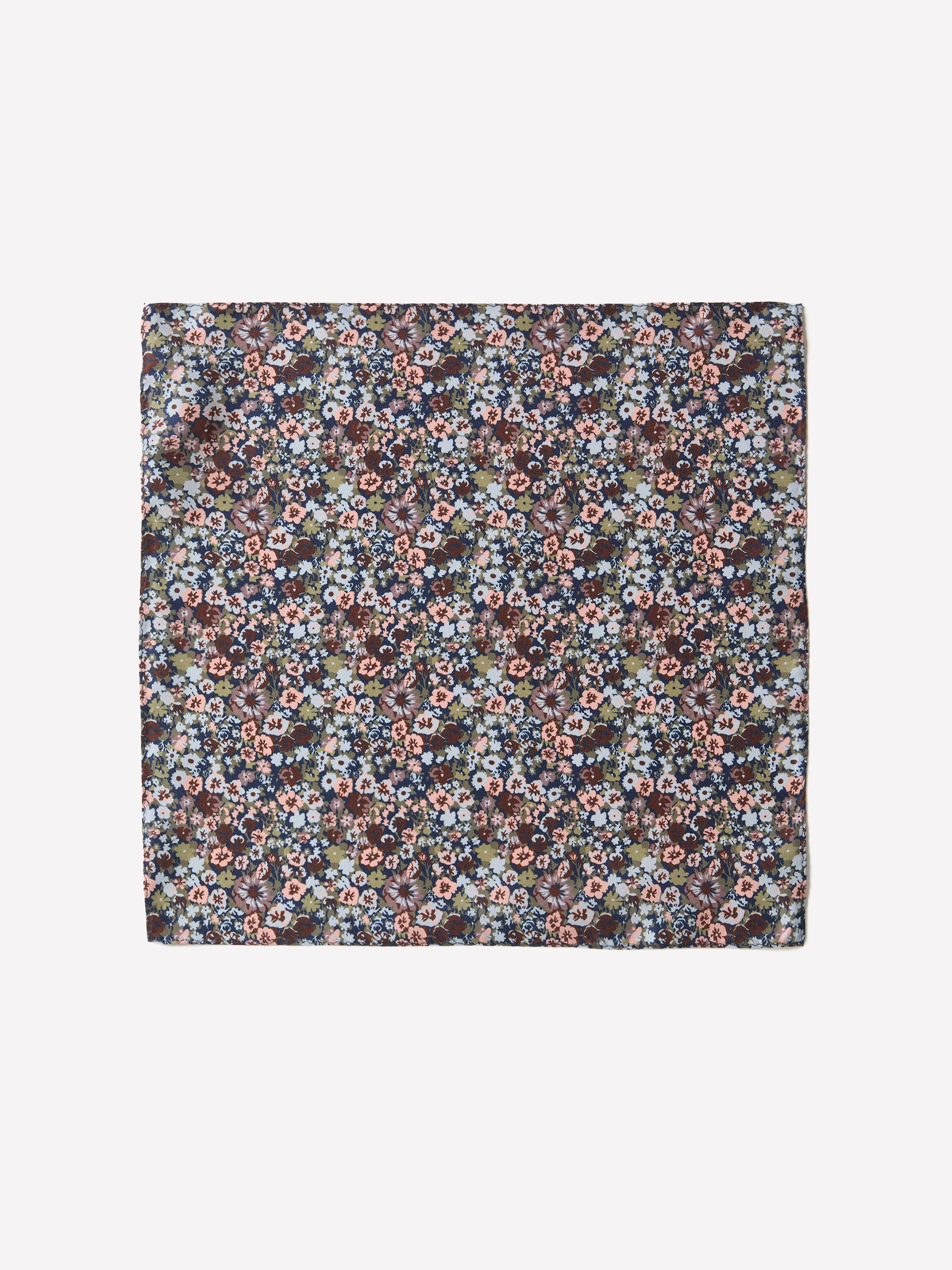 Pocket Square 100% Silk Multi Floral Design