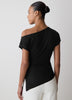 Off-Shoulder Knit Top in Silk Jersey