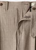 Tapered Taupe Pinstripe Woven Pant