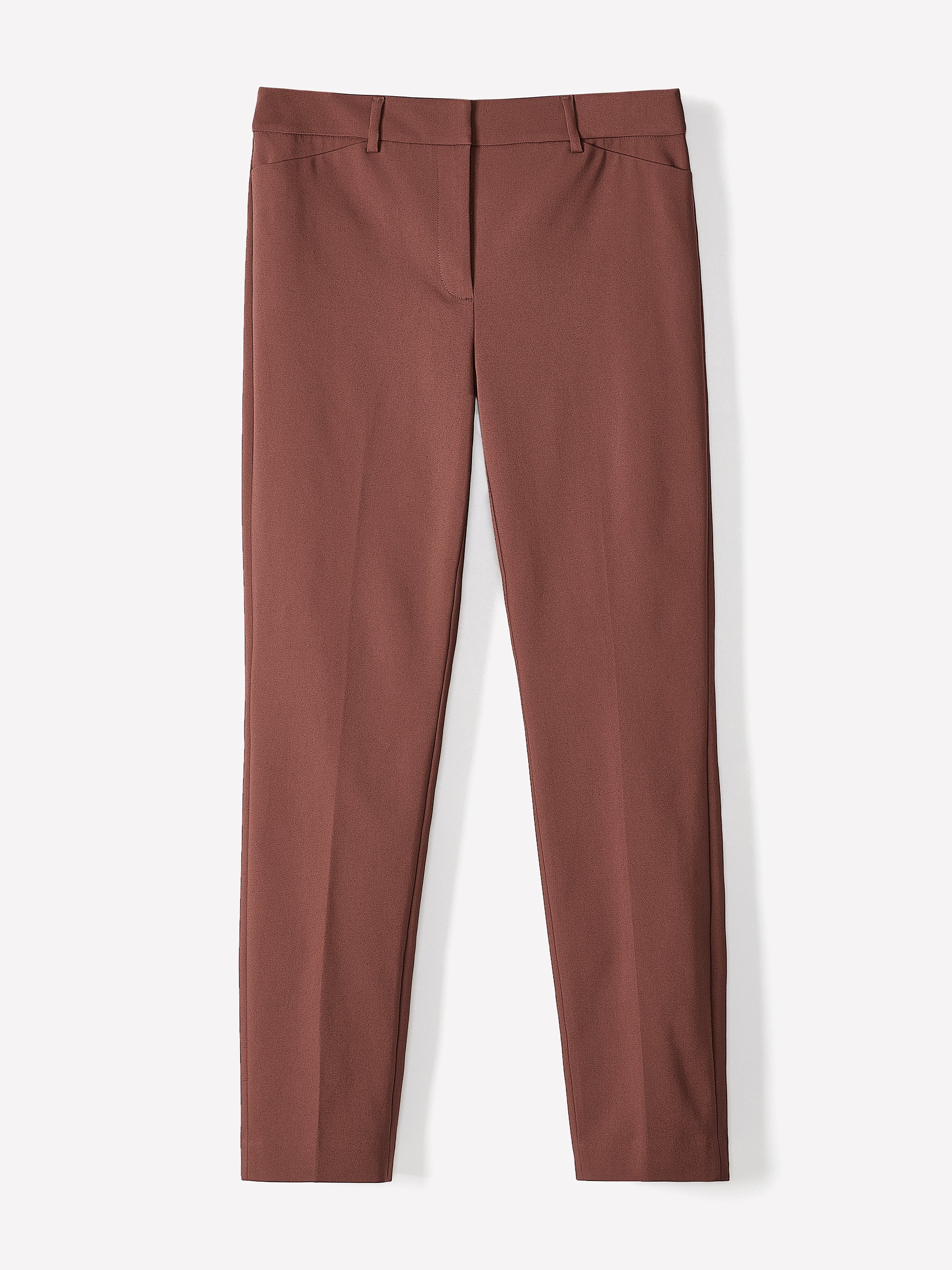 Pantalon Indispensable Coupe Courbes à Jambe Étroite et Taille Mi-Haute