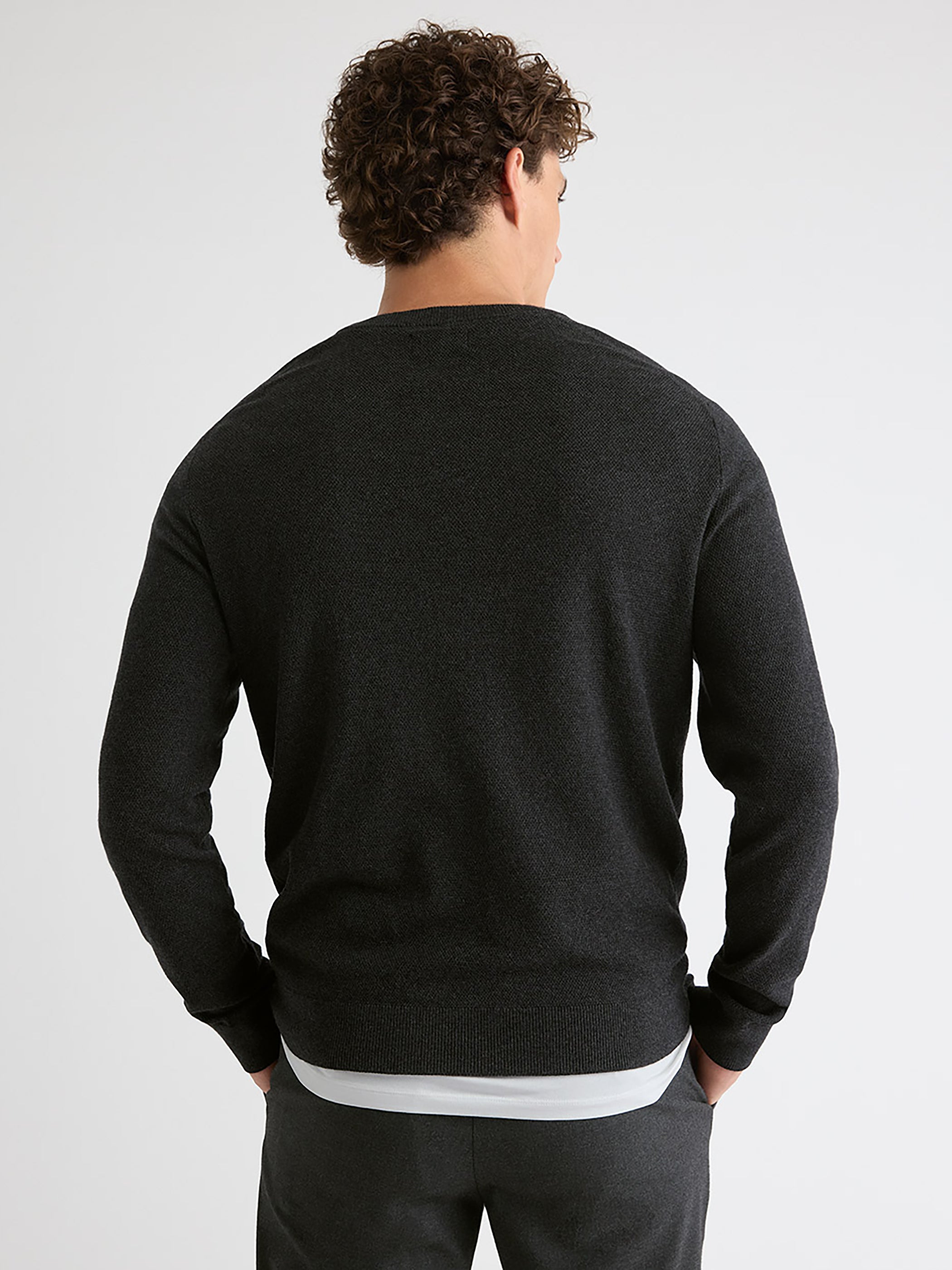 Long-Sleeve Crew-Neck Sweater