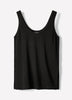Linen-Blend U-Neck Loose Tank