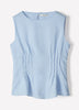 Woven Blouse Ramie Lyocell Blend