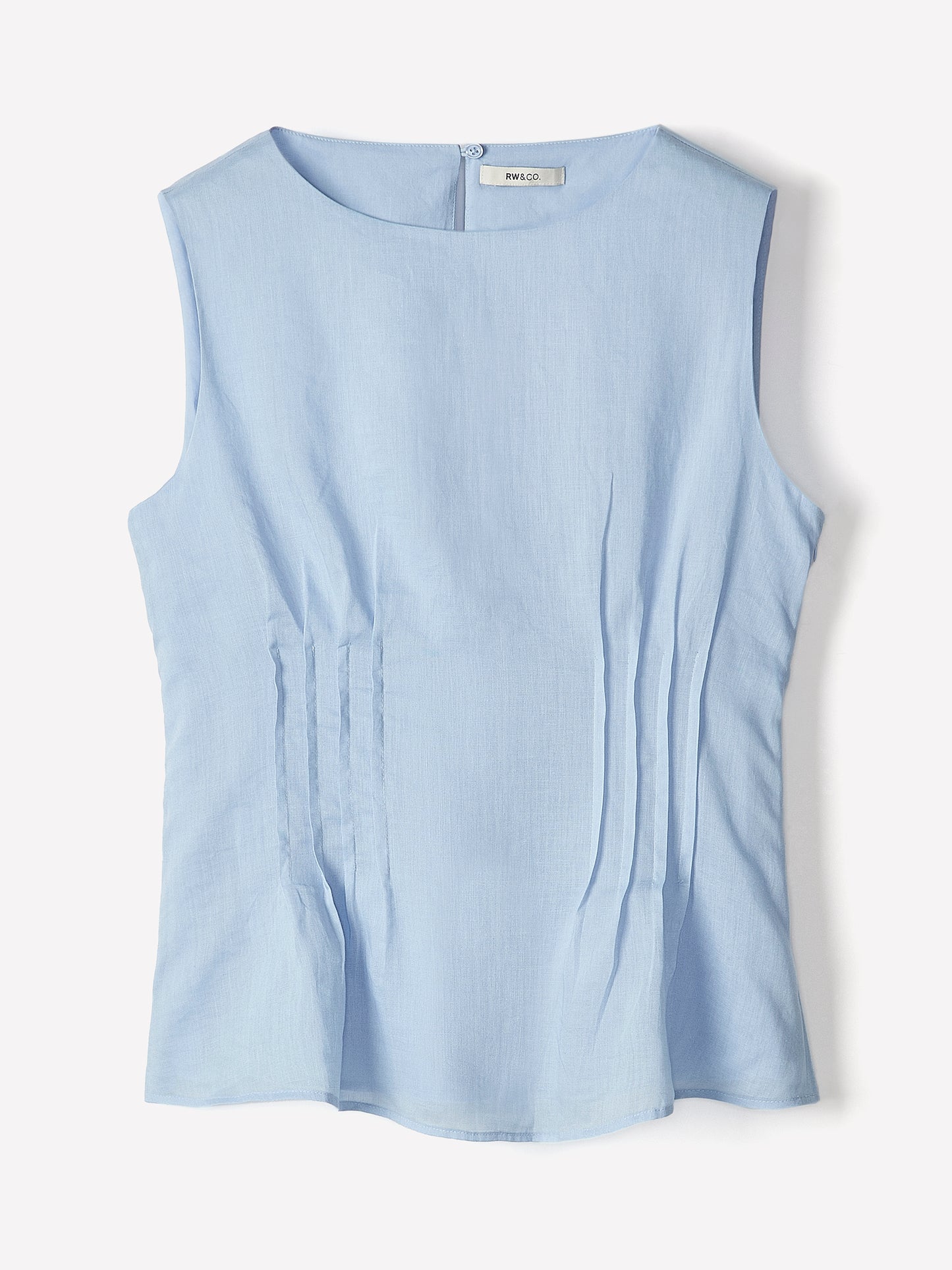 Woven Blouse Ramie Lyocell Blend