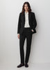 Limitless Black Mid-Rise Long Slim-Leg Signature Fit Pant