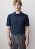 Merino Wool Polo Sweater Short Sleeve