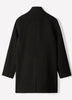 Classic Mock-Neck Wool Coat with Dickey