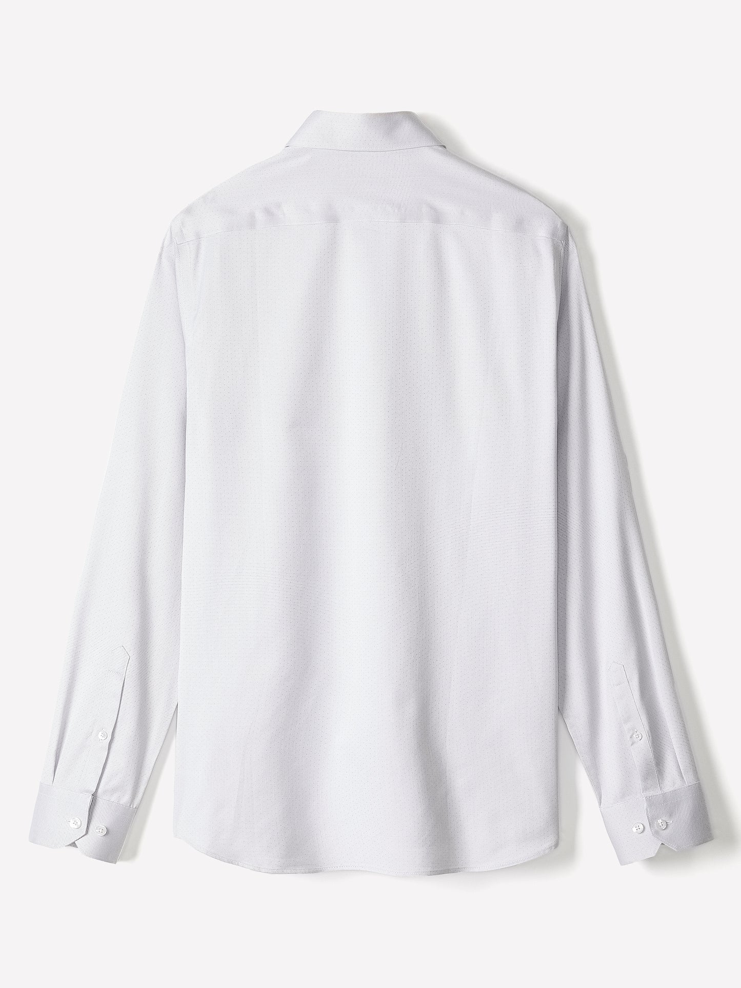 Tailored Cotton Shirt with Stand Collar