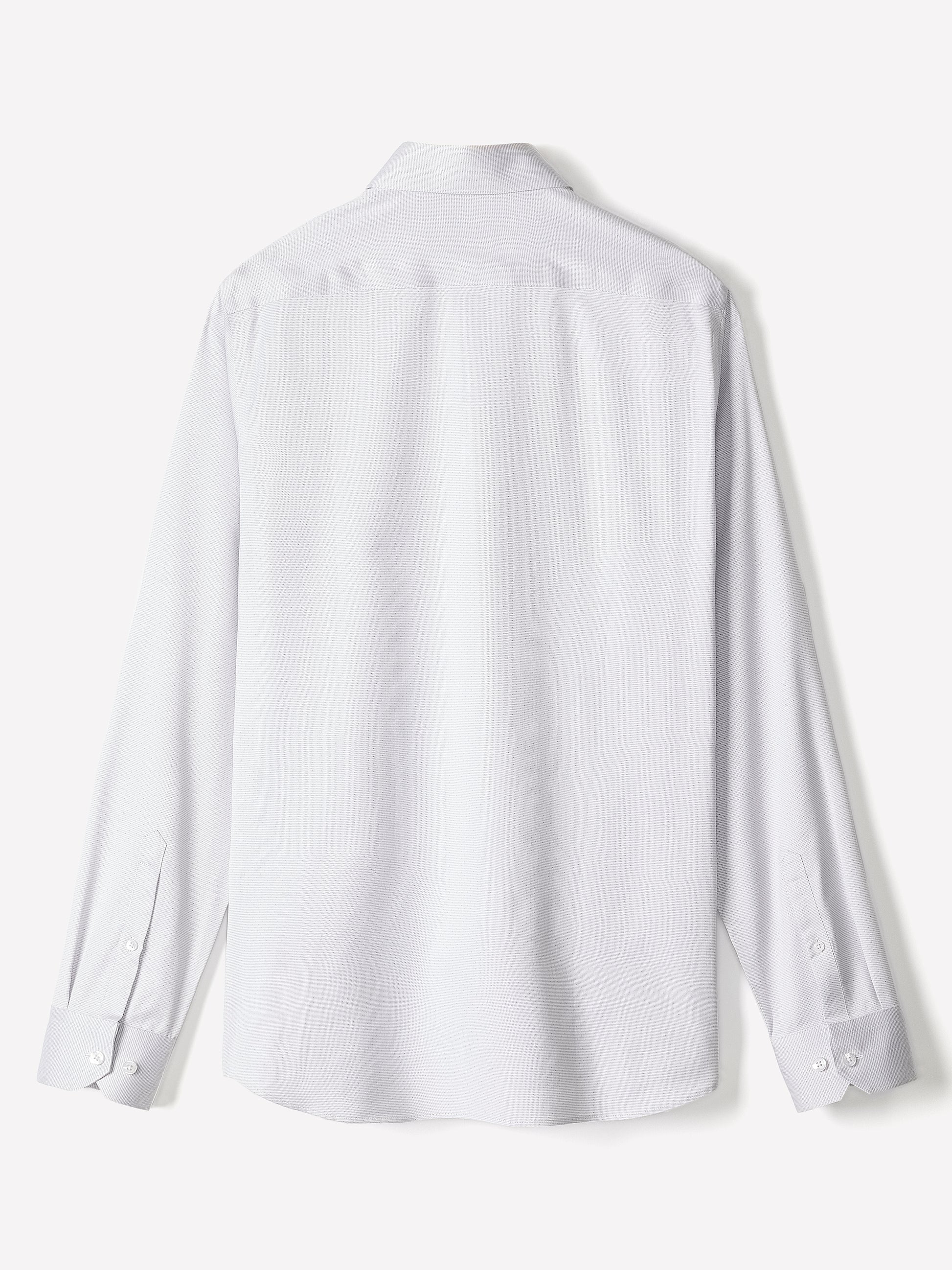Tailored Cotton Shirt with Stand Collar