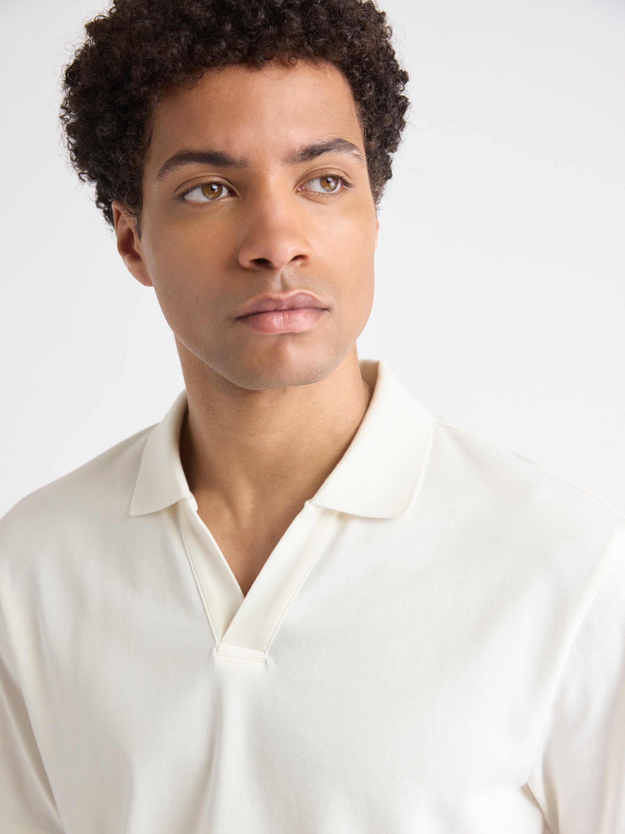 Polo Uni à Manches Courtes