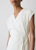 Extended-Sleeve Wrap Blouse