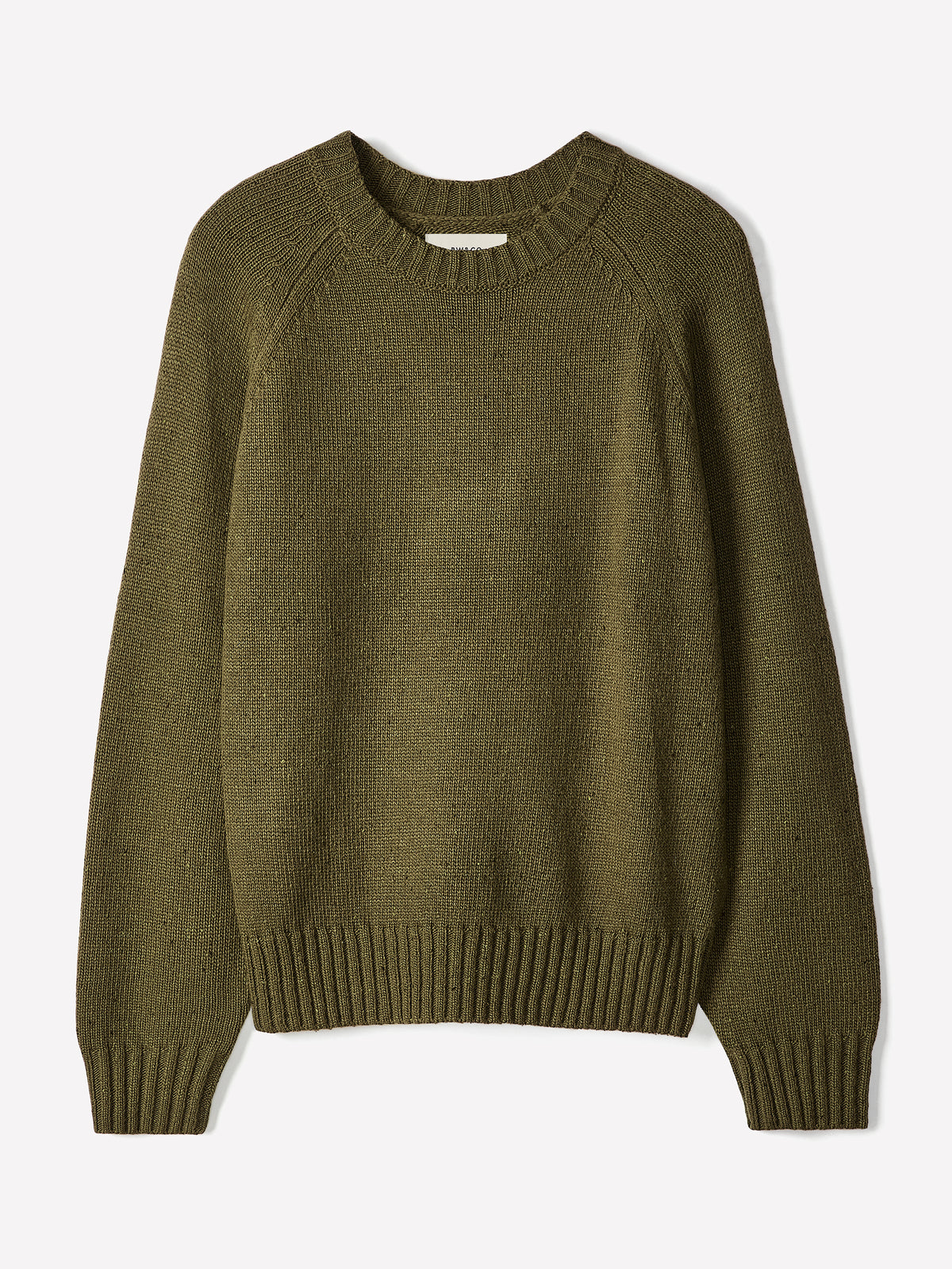 Crew Neck Sweater with Acrylic Cotton Wool Blend