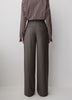 Wide Leg High Rise Stretch Woven Pant