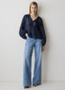 Woven Lyocell Voile Puff Sleeve Blouse