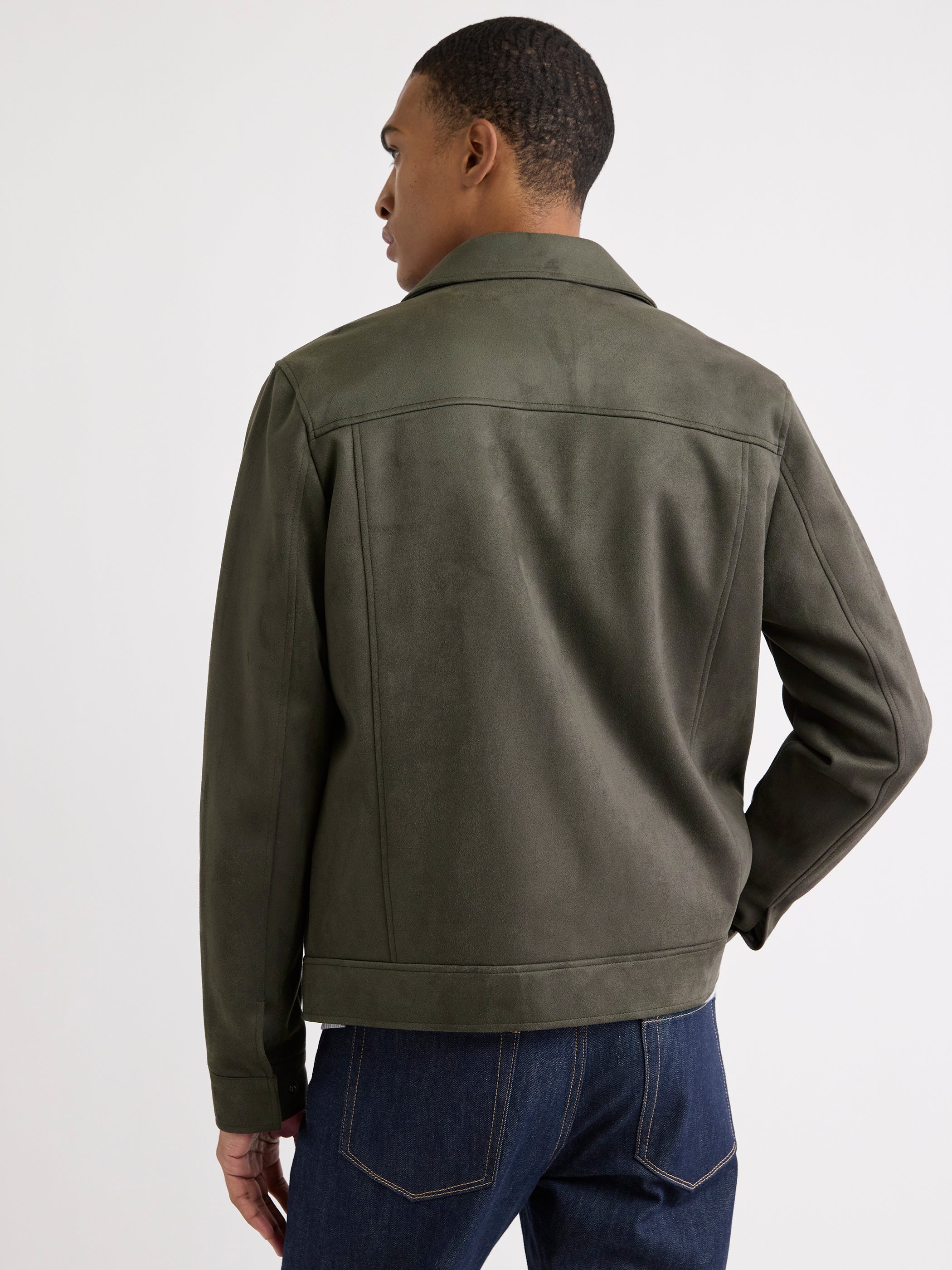 Veste de Laitier en Faux Suède