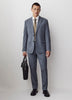 Woven Tailored Blazer in Brushed Med Blue