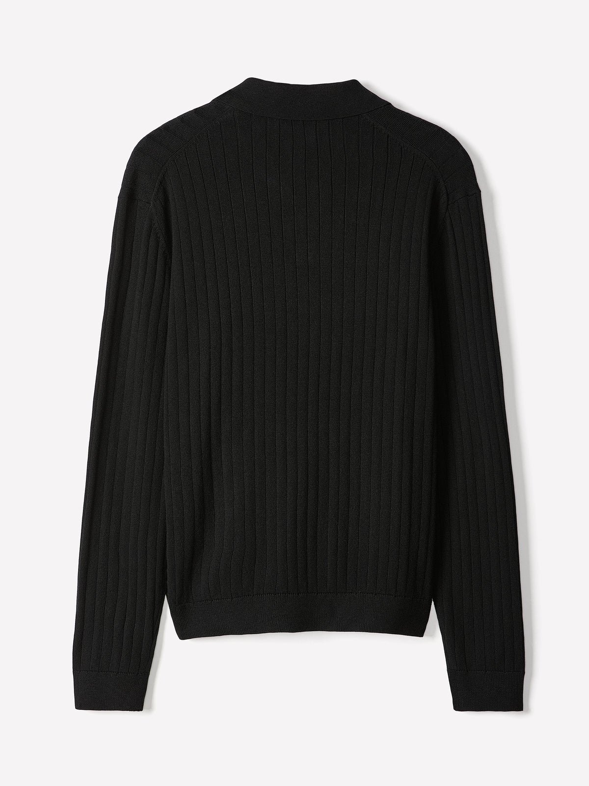 Long-Sleeve Sweater with Johnny Collar