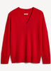 Long-Sleeve V-Neck Merino-Blend Sweater