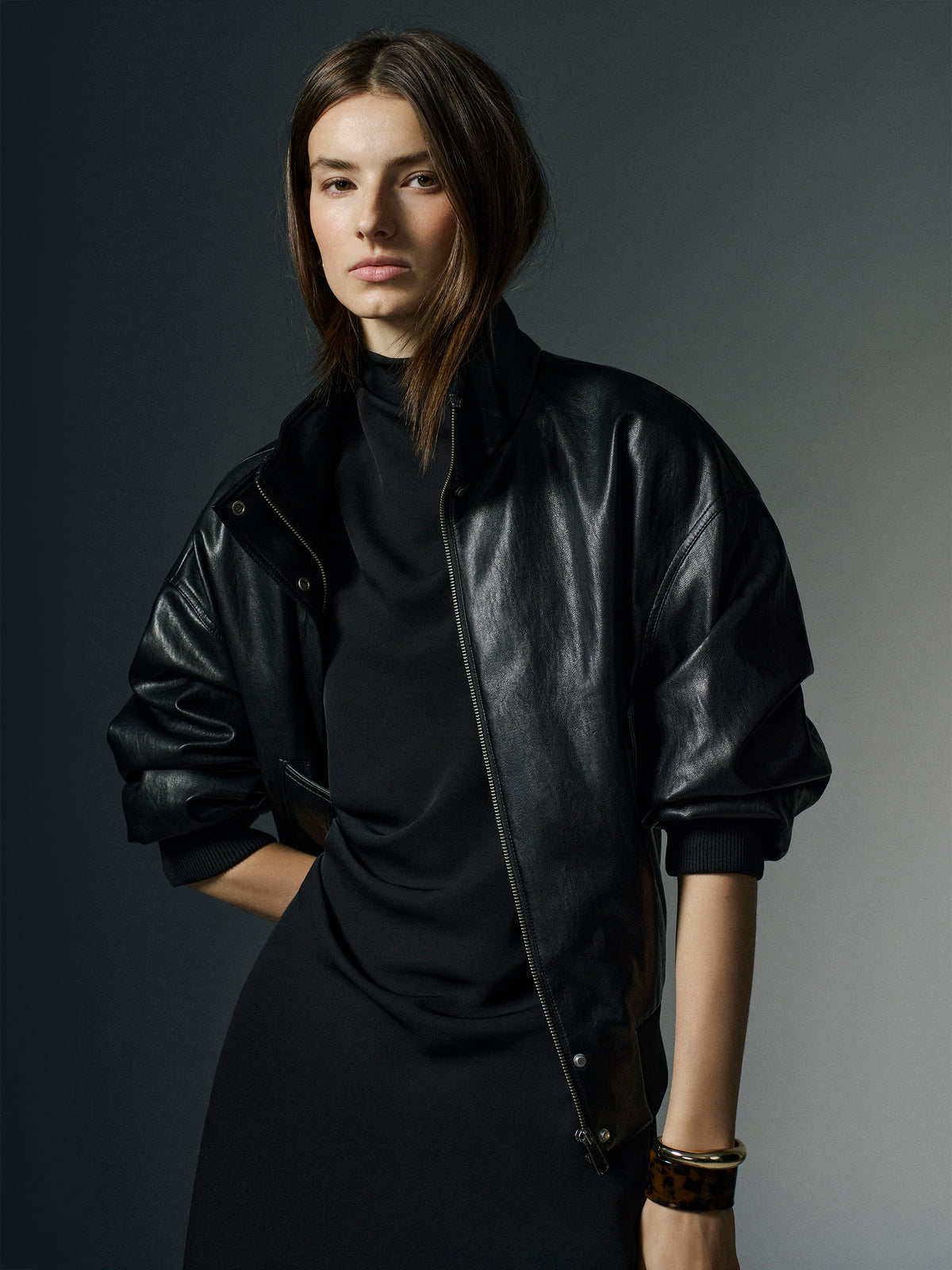 Faux Leather Jacket