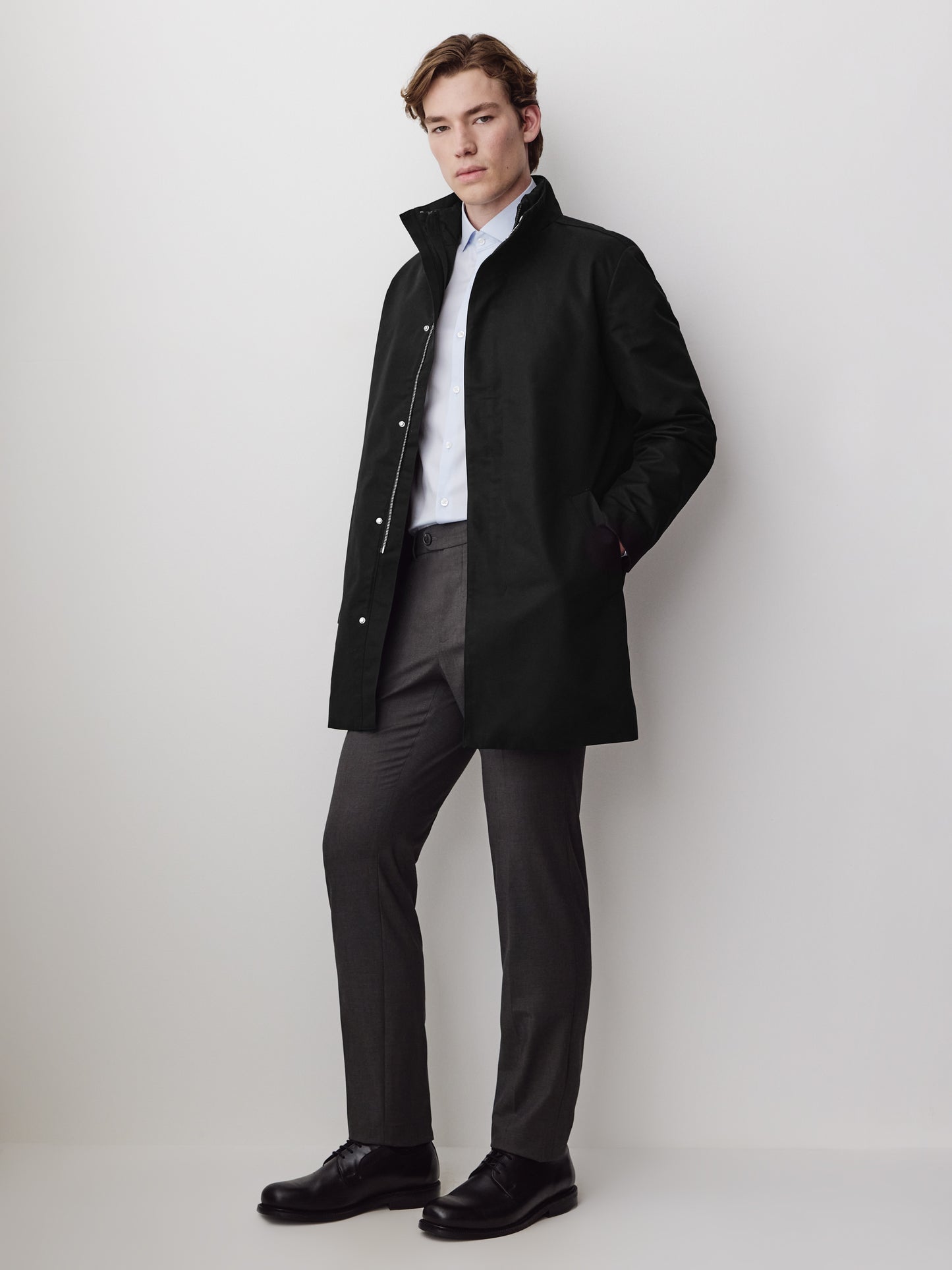Slim-Leg Wool-Blend Pant