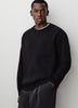 Long-Sleeve Crew-Neck Fleece Sweater