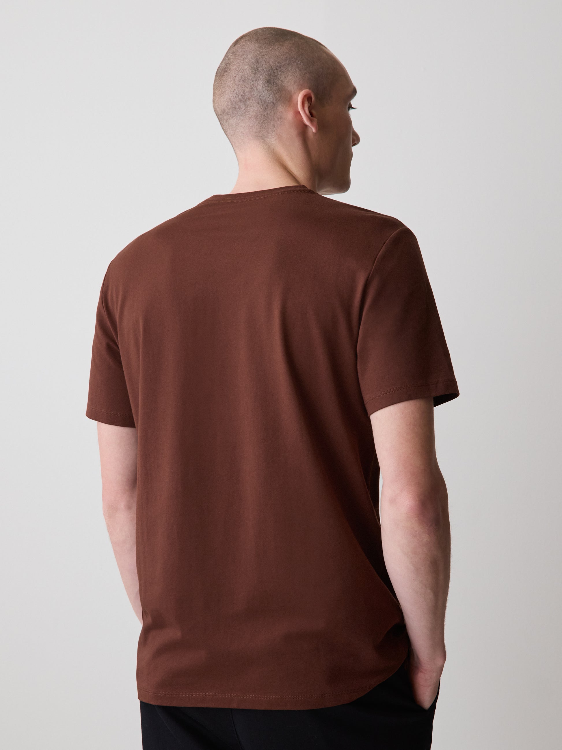 Men's V-Neck Knit T-Shirt Supima Cotton