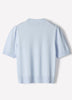 Knit Cotton Blend Crew Neck Sweater