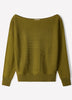Long-Sleeve Off-the-Shoulder Merino-Wool Sweater