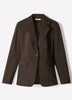 One-Button Fitted Blazer