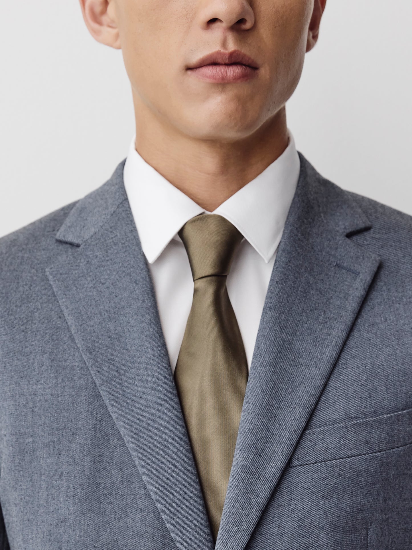 Woven Tailored Blazer in Brushed Med Blue