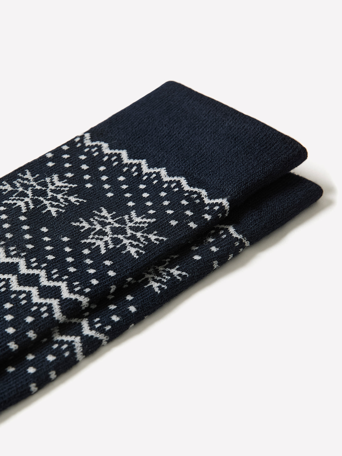 Men’s Cotton Blend Snowflake Socks