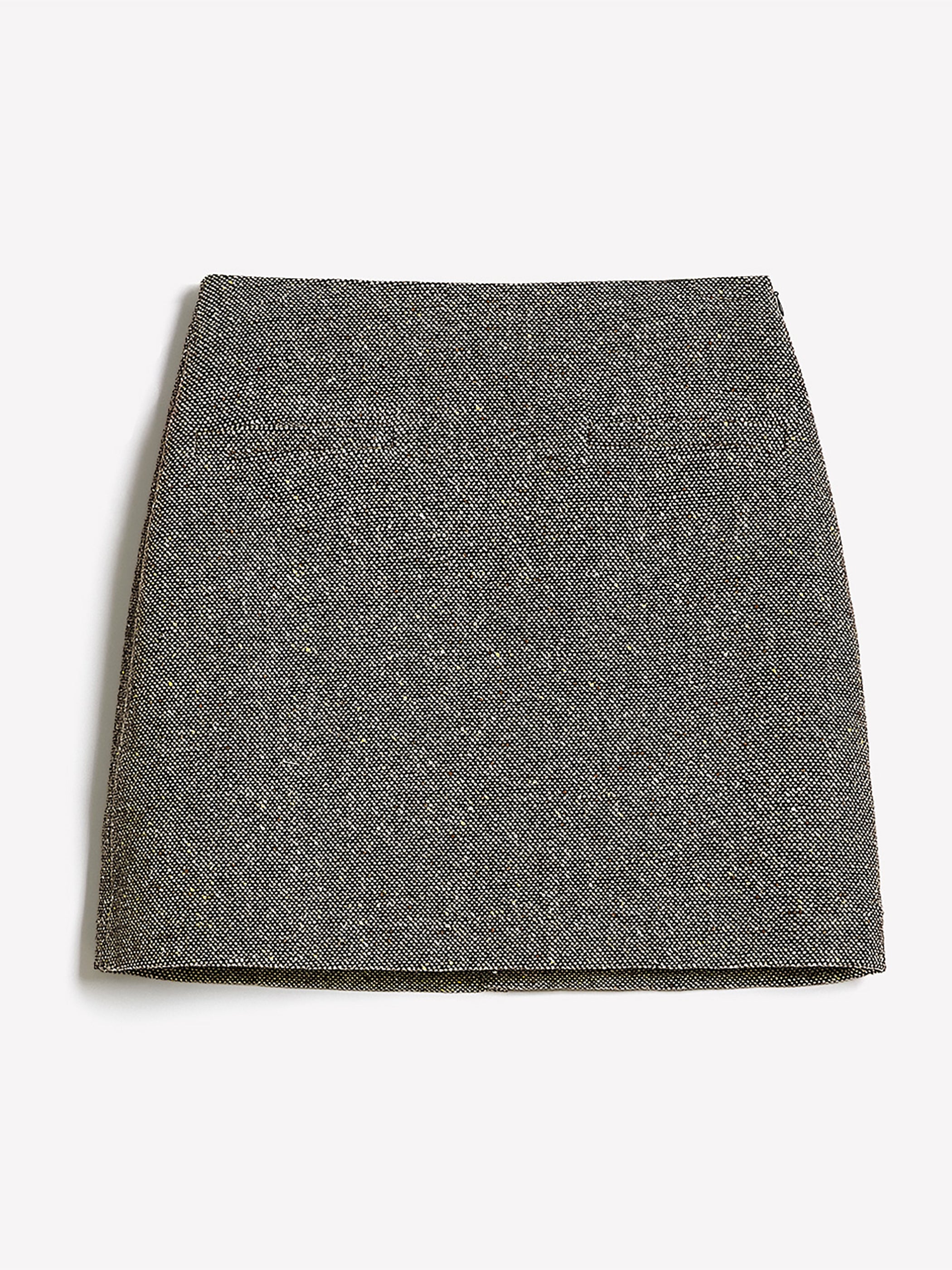 Jupe Mini à Coupe A en Tweed