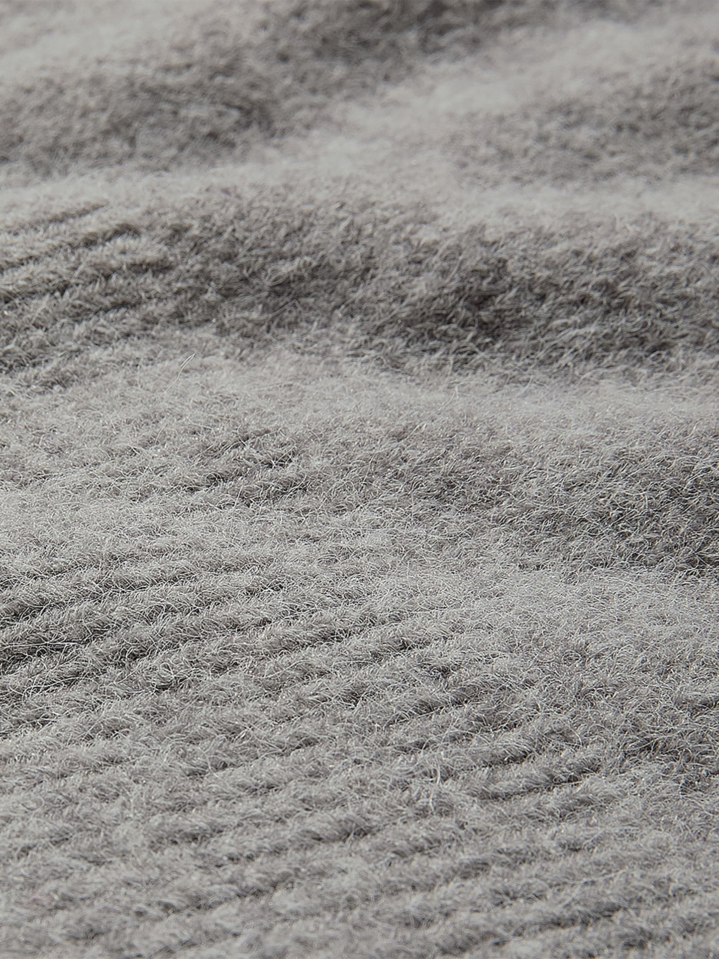 Pull à Manches Longues et Col V en Mélange d'Alpaga