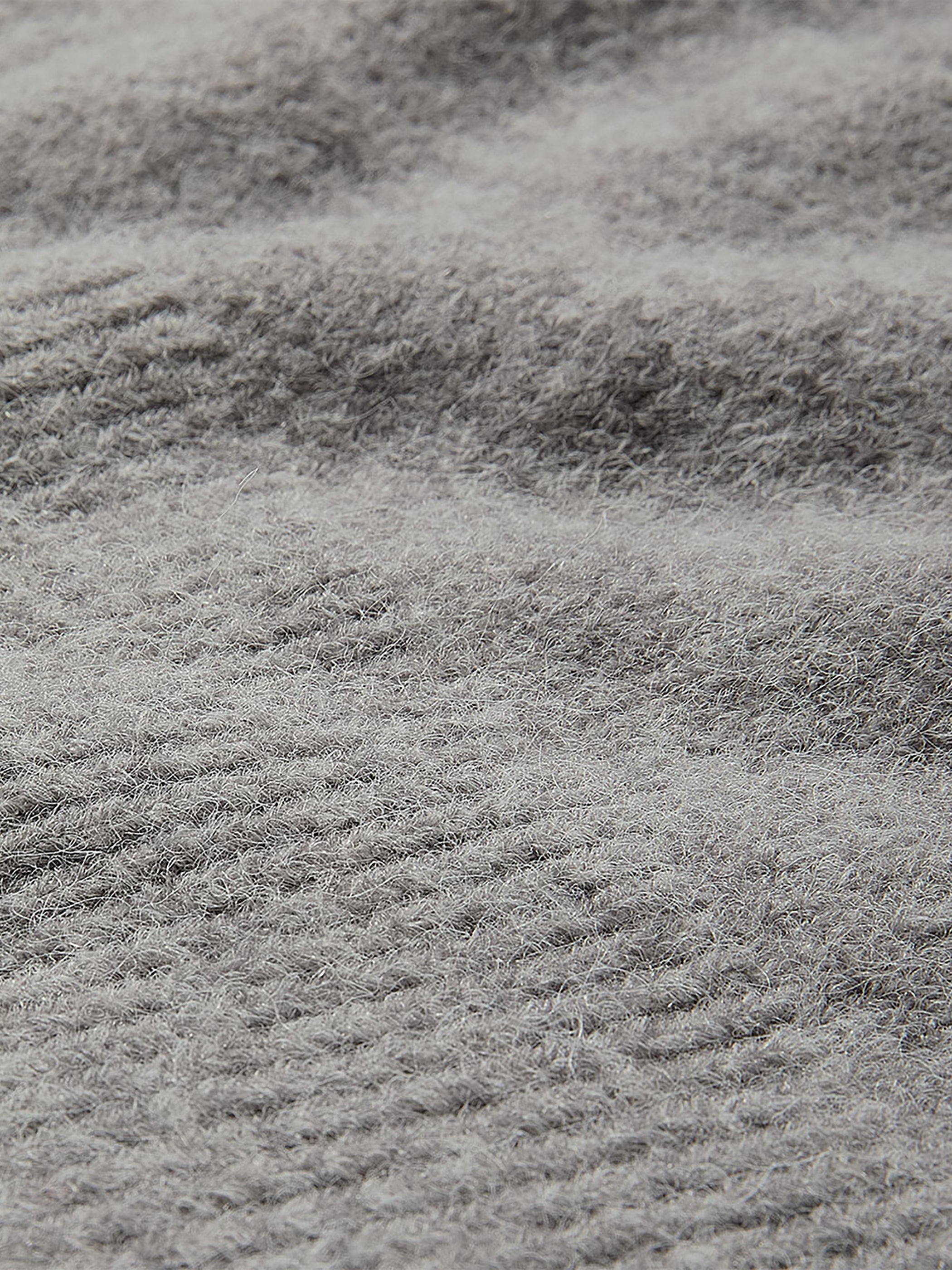 Pull à Manches Longues et Col V en Mélange d'Alpaga