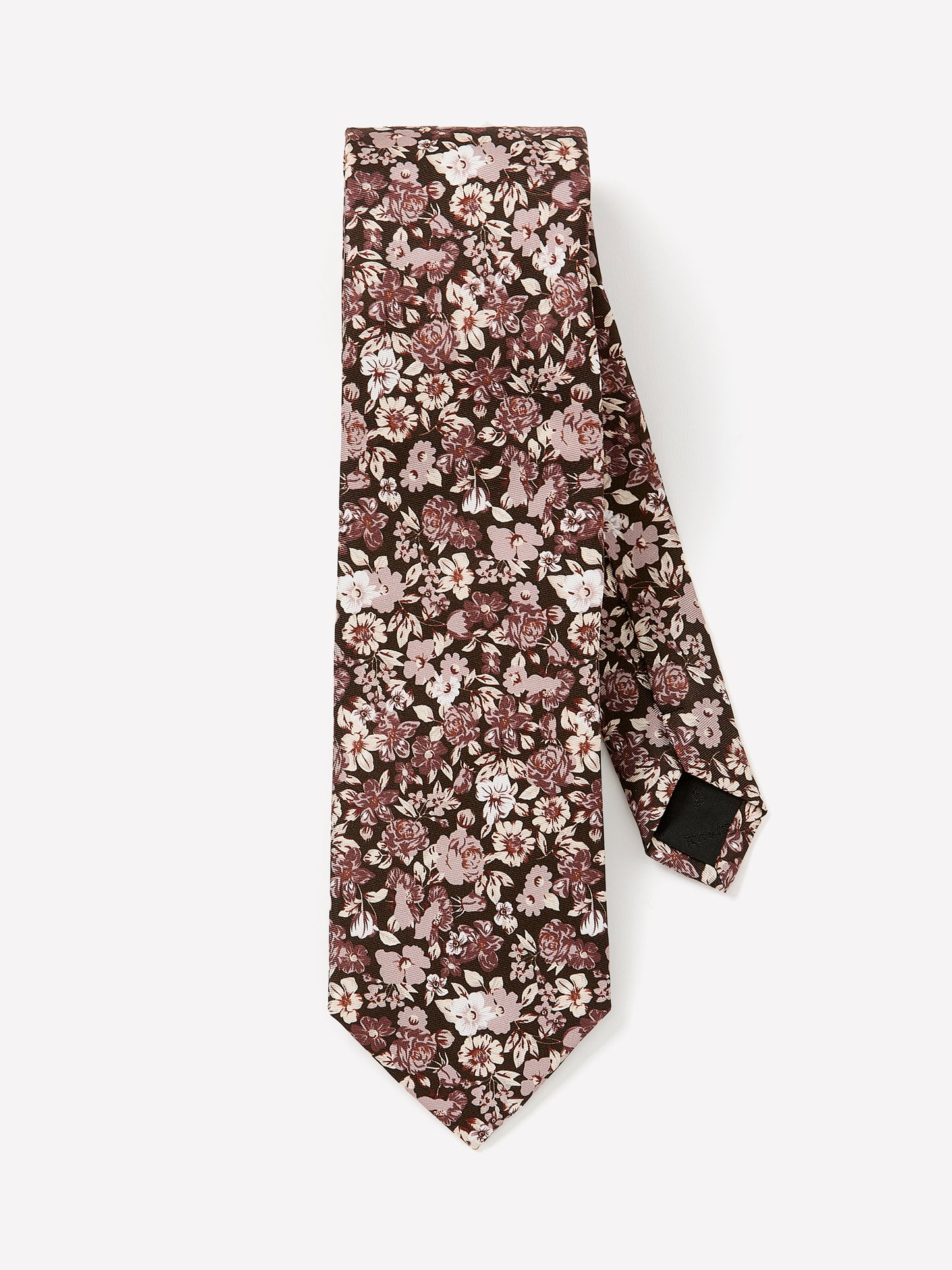 Woven Silk Floral Print Tie
