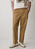Loose Straight-Leg Pleated Chino Pant