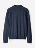 Long-Sleeve Half-Zip Mock-Neck Sweater