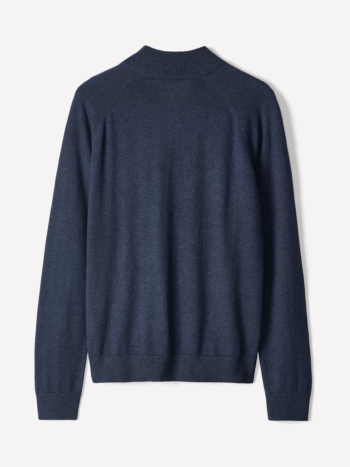 Long-Sleeve Half-Zip Mock-Neck Sweater