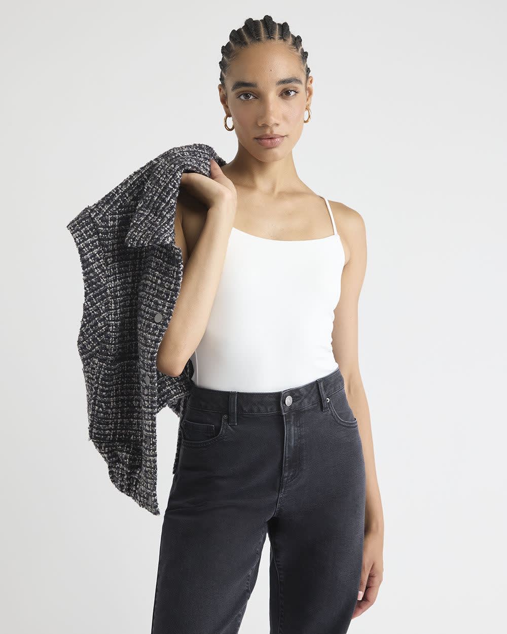 Camisole à Encolure Dégagée en Nylon