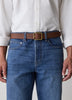 Leather Belt with Heritage-Brass Buckle