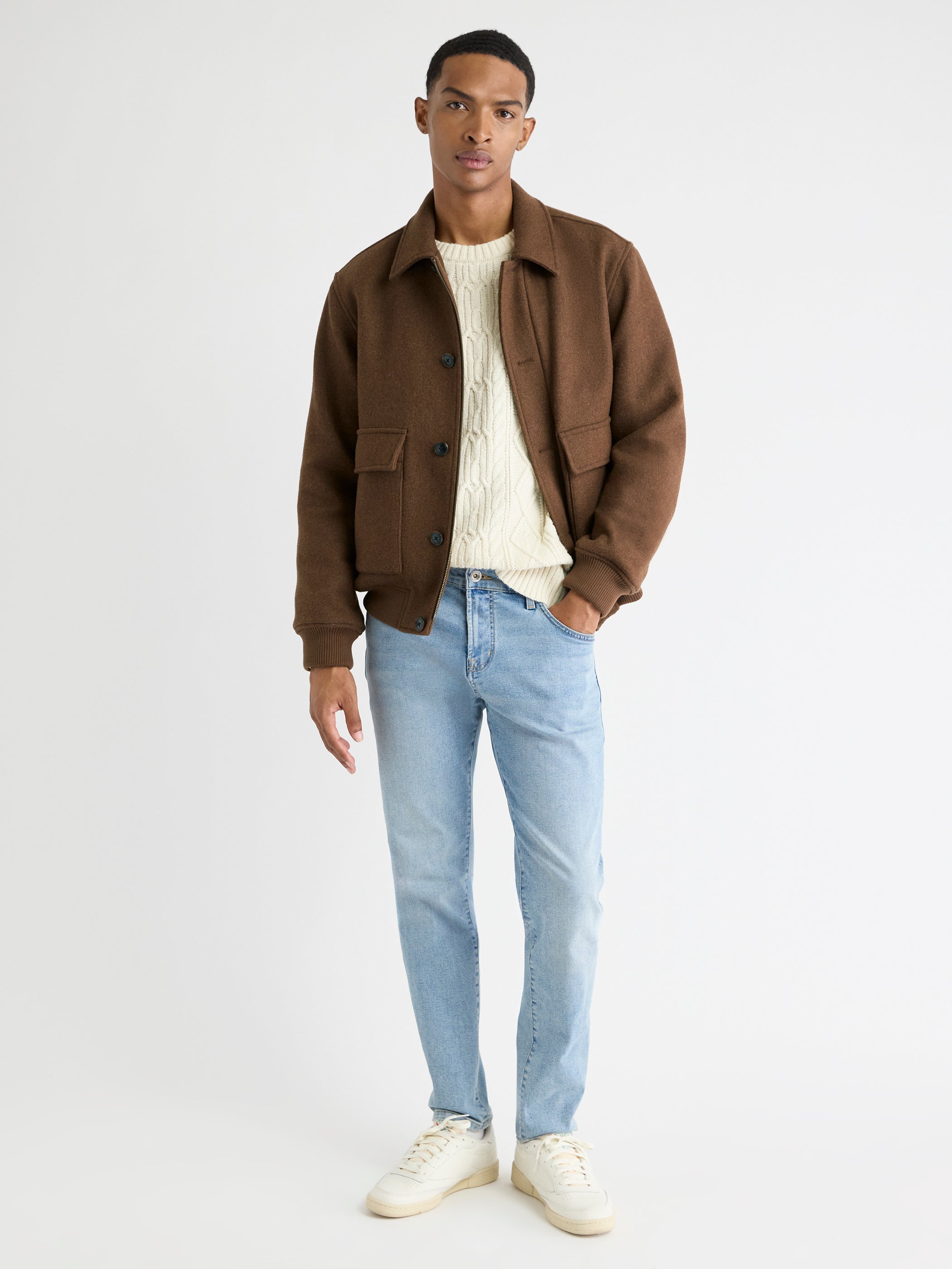 Veste à Chevrons en Laine