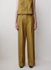 Wide-Leg High-Rise Linen-Blend Pant