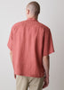 Short-Sleeve Linen Shirt with Camp Collar