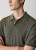 Polo en Laine Mérinos à Manches Courtes