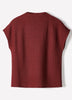 Extended-Sleeve Mock-Neck Textured Top