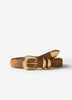 Leather Belt With Metal Loop